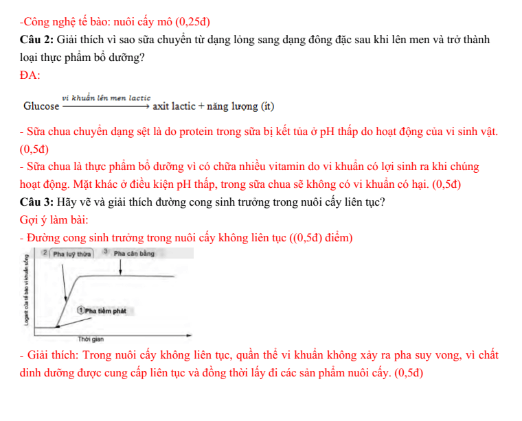 Đề thi Học kì 2 Sinh học 10 năm 2024-2025 trường THPT Gio Linh (Quảng Trị)