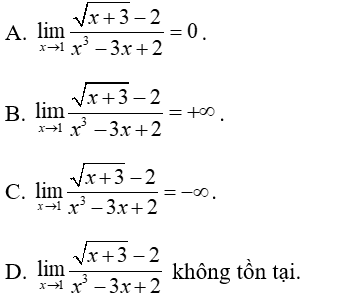 Đề kiểm tra 45 phút Đại số 11 Chương 4 có đáp án (Đề 4)