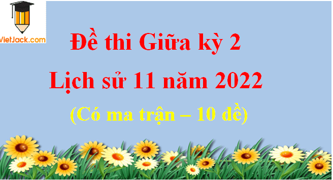 Đề thi Giữa kì 2 Lịch Sử 11 năm 2024 có ma trận (3 đề)