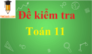 Đề thi Toán lớp 11 có đáp án