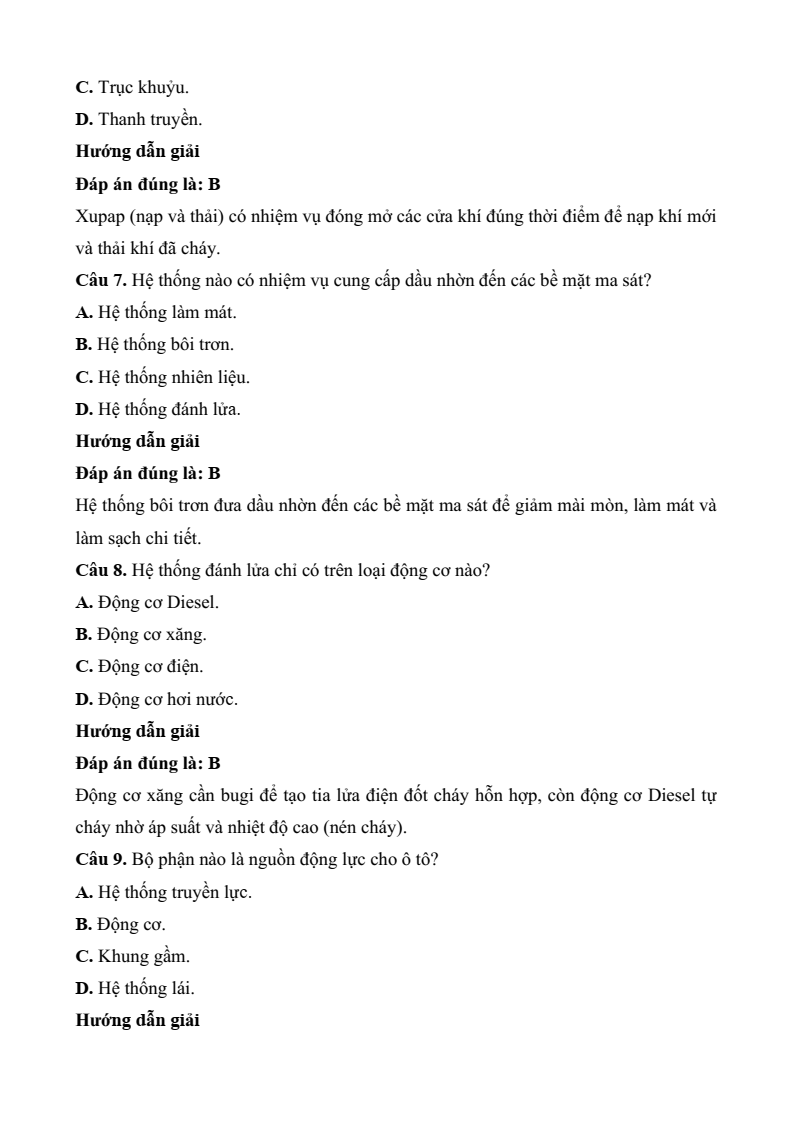 3 Đề thi Học kì 2 Công nghệ cơ khí 11 Kết nối tri thức (cấu trúc mới, có đáp án)