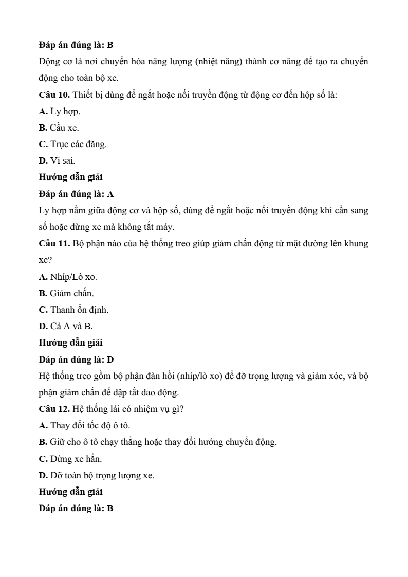 3 Đề thi Học kì 2 Công nghệ cơ khí 11 Kết nối tri thức (cấu trúc mới, có đáp án)