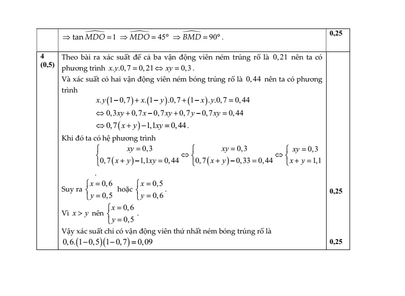 Đề thi Giữa kì 2 Toán 11 trường THPT Gia Bình Số 1 (Bắc Ninh) năm 2025-2026