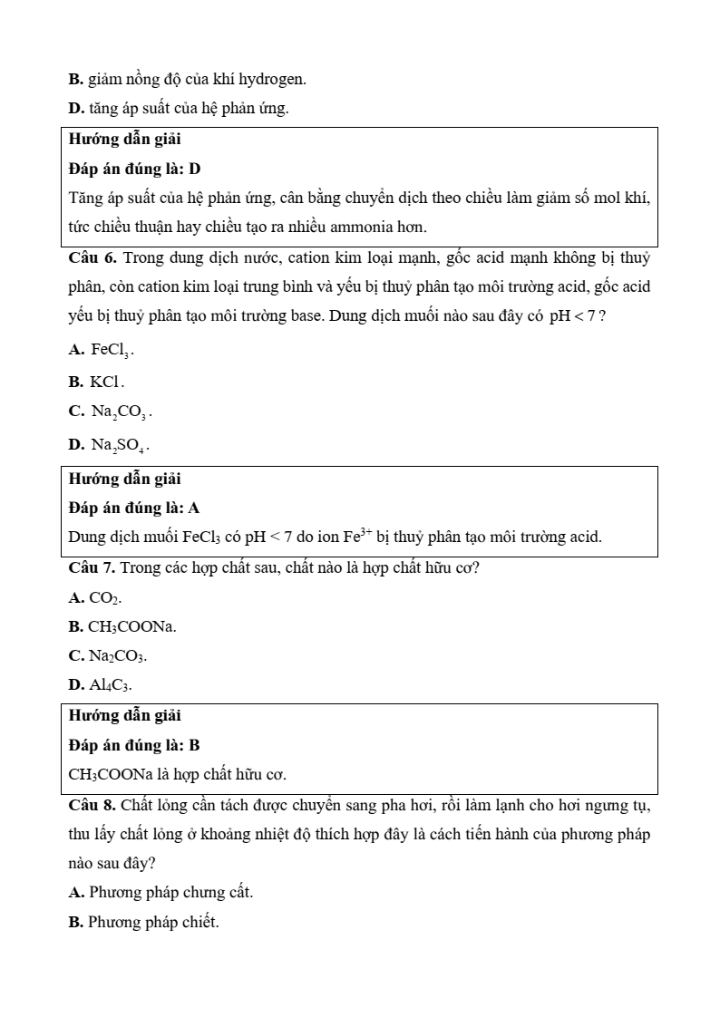 3 Đề thi Học kì 1 Hoá học 11 Cánh diều (có đáp án, cấu trúc mới)