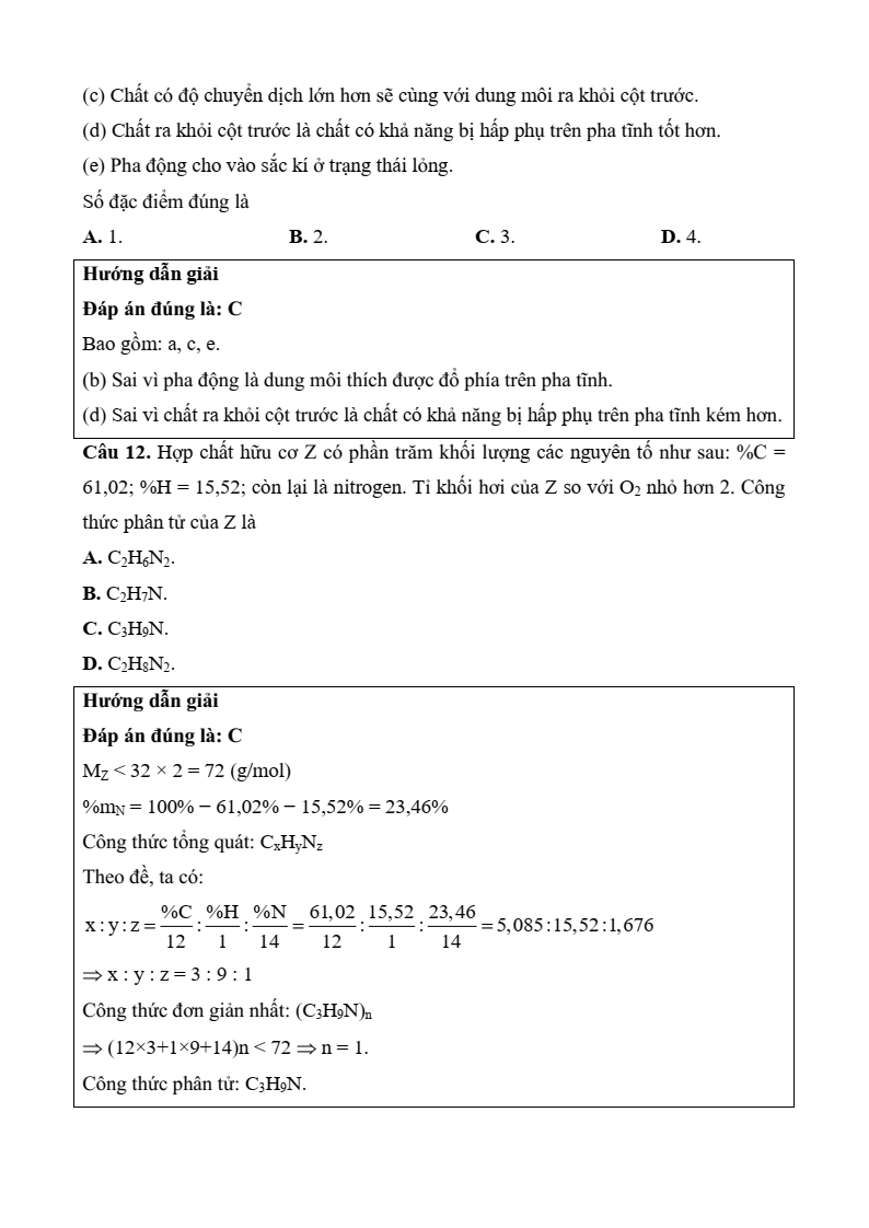 3 Đề thi Học kì 1 Hoá học 11 Cánh diều (có đáp án, cấu trúc mới)