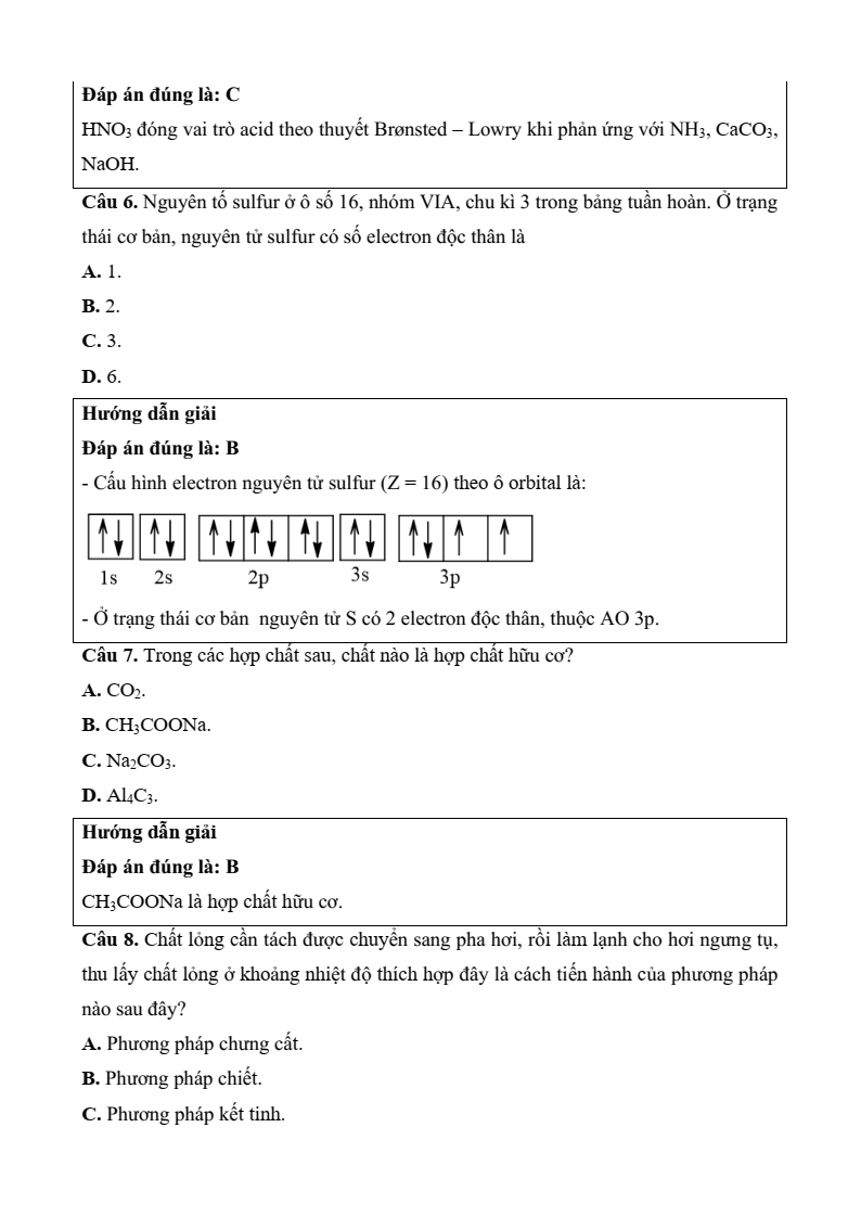3 Đề thi Học kì 1 Hoá học 11 Kết nối tri thức (có đáp án, cấu trúc mới)