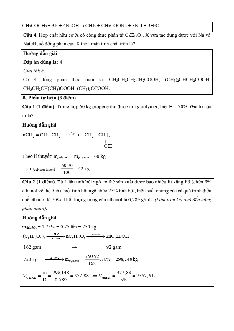 77+ Đề thi Học kì 2 Hoá học 11 Cánh diều (cấu trúc mới, có đáp án)