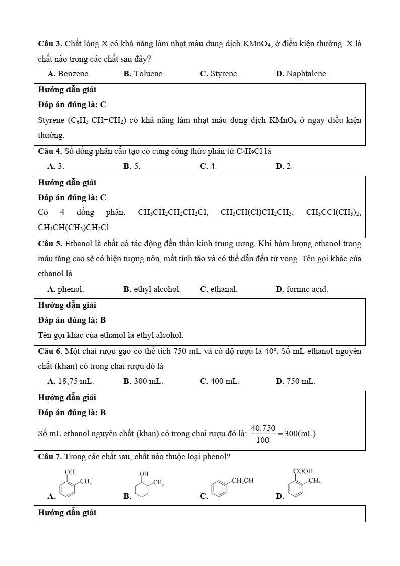 77+ Đề thi Học kì 2 Hoá học 11 Chân trời sáng tạo (cấu trúc mới, có đáp án)