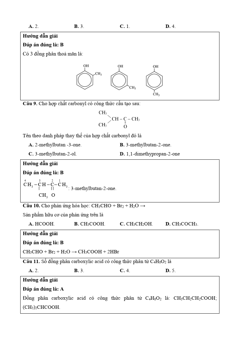 77+ Đề thi Học kì 2 Hoá học 11 Kết nối tri thức (cấu trúc mới, có đáp án)