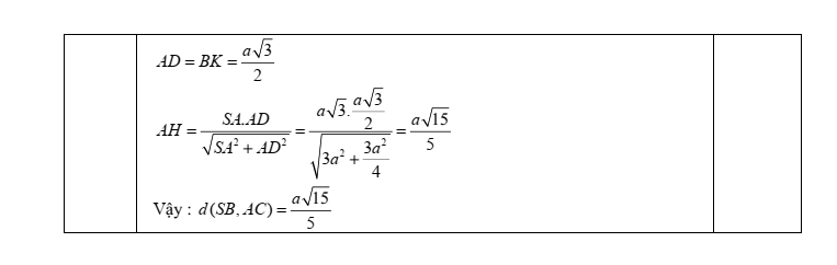 Đề thi Học kì 2 Toán 11 trường THPT Hoàng Diệu (Đồng Nai) năm 2024-2025