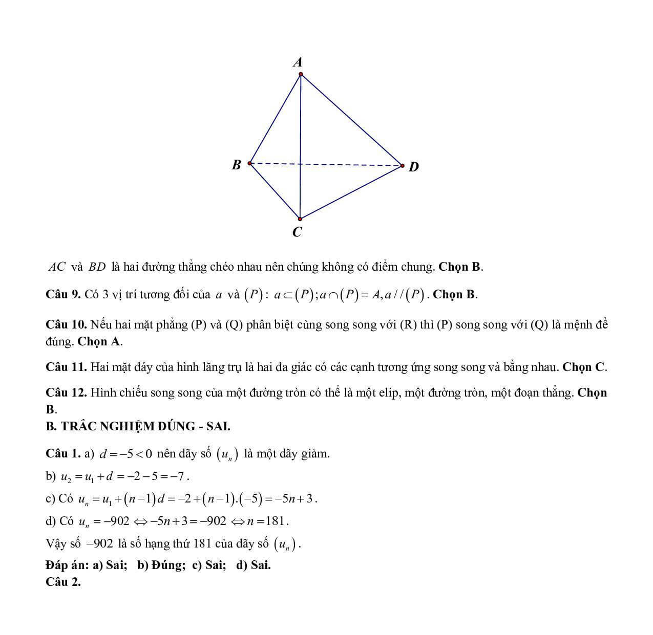 39 Đề thi Học kì 1 Toán 11 Cánh diều (có đáp án, cấu trúc mới)