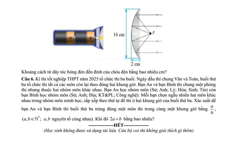 Đề khảo sát đầu năm Toán 11 năm 2025-2026 trường THPT Thuận Thành số 1 (Bắc Ninh)