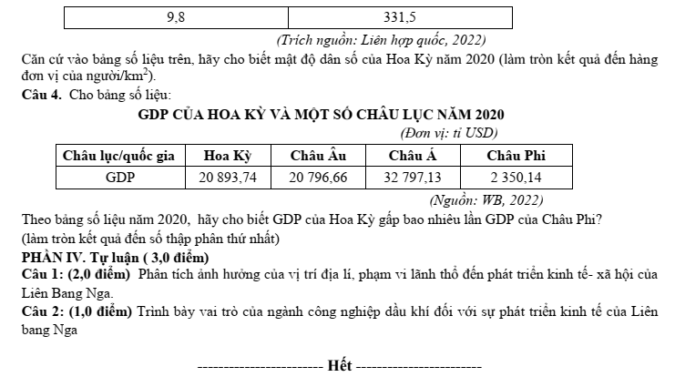 Đề thi Giữa kì 2 Địa Lí 11 năm 2025-2026 trường THPT Duy Tân (Quảng Ngãi)
