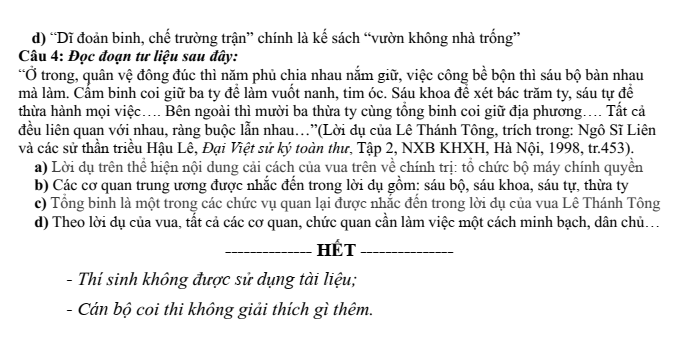 Đề thi Giữa kì 2 Lịch Sử 11 năm 2024-2025 trường THPT Lê Hồng Phong (Đắk Lắk)