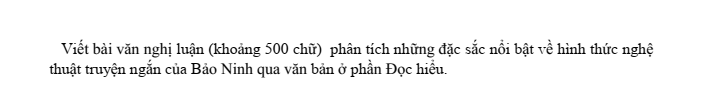 Đề thi Học kì 2 Văn 11 năm 2023-2024 trường THPT Lê Văn Thịnh (Bắc Ninh)