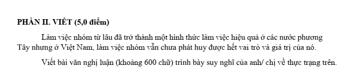 Đề thi Học kì 2 Văn 11 năm 2023-2024 trường THPT Trần Hưng Đạo (Ninh Bình)