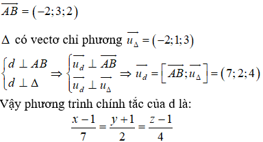 Đề kiểm tra 15 phút Toán 12 Chương 3 Hình học có đáp án (Đề 4)