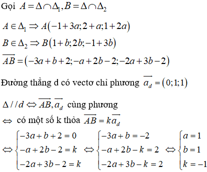 Đề kiểm tra 15 phút Toán 12 Chương 3 Hình học có đáp án (Đề 4)