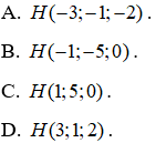 Đề kiểm tra 15 phút Toán 12 Chương 3 Hình học có đáp án (Đề 5)