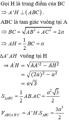 Đề kiểm tra 45 phút Toán 12 Chương 1 Hình học có đáp án (Đề 2)