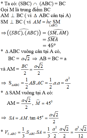 Đề kiểm tra 45 phút Toán 12 Chương 1 Hình học có đáp án (Đề 4)