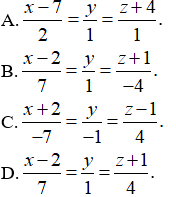 Đề kiểm tra 45 phút Toán 12 Chương 3 Hình học có đáp án (Đề 1)