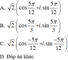 Đề thi 45 phút Toán 12 Chương 4 Giải tích có đáp án (Đề 3)