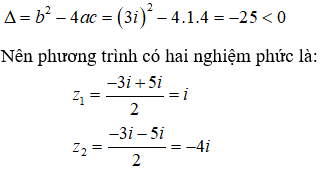 Đề thi 45 phút Toán 12 Chương 4 Giải tích có đáp án (Đề 3)