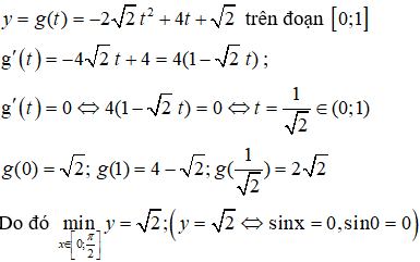 Đề kiểm tra 15 phút Toán 12 Chương 1 Giải tích có đáp án (Đề 2)