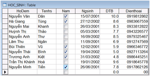 Đề thi Giữa kì 1 Tin học 12 có đáp án (Đề 1)