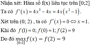 Đề kiểm tra 45 phút Toán 12 Chương 1 Giải tích có đáp án (Đề 2)