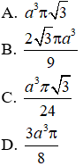 Đề kiểm tra 45 phút Toán 12 Chương 2 Hình học có đáp án (Đề 4)