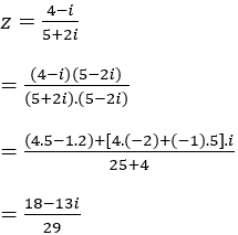 Đề kiểm tra 45 phút Toán 12 Chương 4 Giải tích có đáp án (Đề 4)