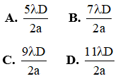 Đề thi Vật Lí 12 Giữa kì 2 có đáp án (Đề 2)