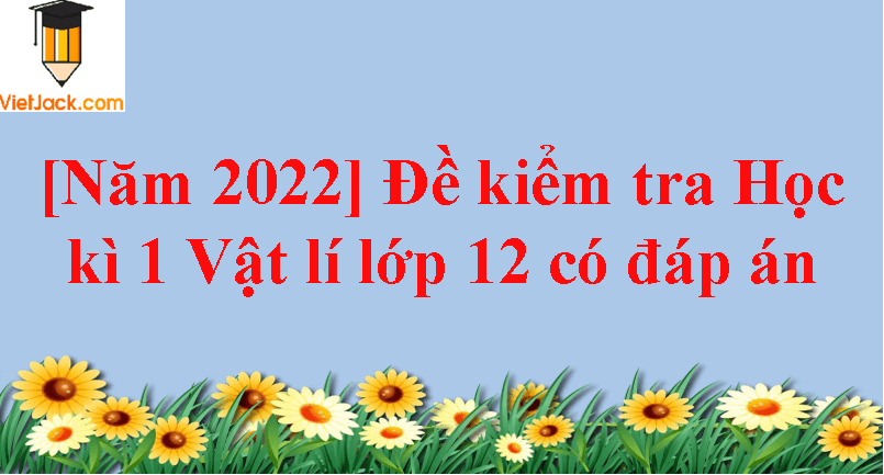 Đề thi Học kì 1 Vật Lí 12 có đáp án (6 đề) (ảnh 1)