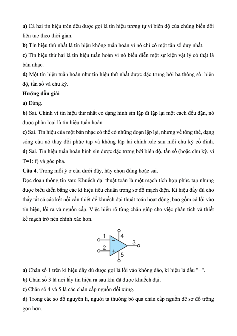 Đề thi Giữa kì 2 Công nghệ 12 Kết nối tri thức Điện Điện tử (có đáp án)