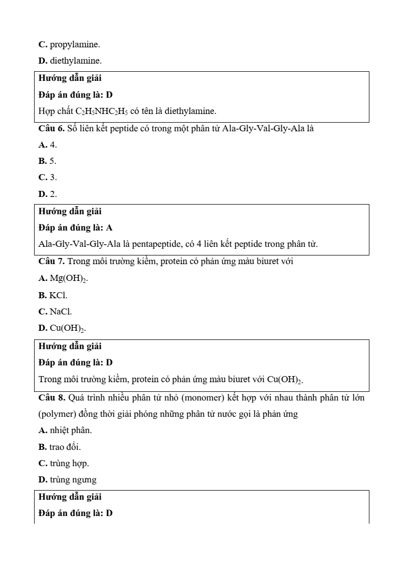 6 Đề thi Học kì 1 Hóa học 12 Chân trời sáng tạo (có đáp án, cấu trúc mới)