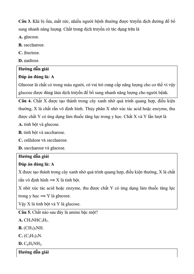 6 Đề thi Học kì 1 Hóa học 12 Kết nối tri thức (có đáp án, cấu trúc mới)