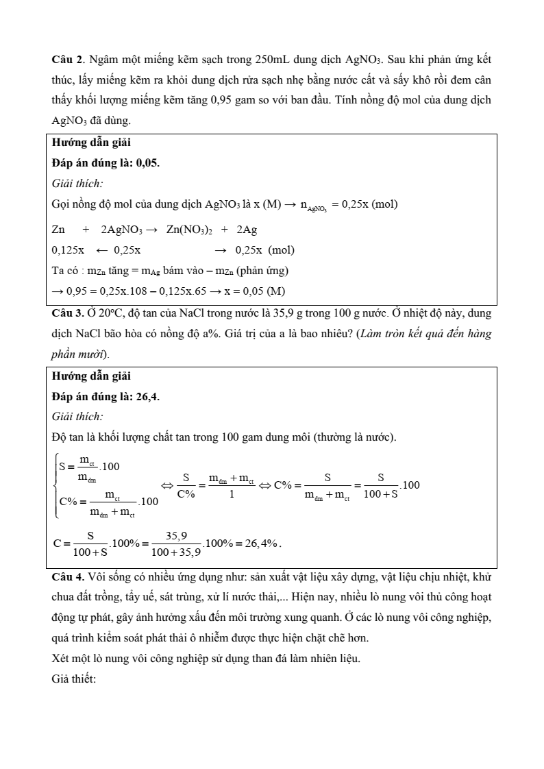 6+ Đề thi Học kì 2 Hóa học 12 Cánh diều (cấu trúc mới, có đáp án)