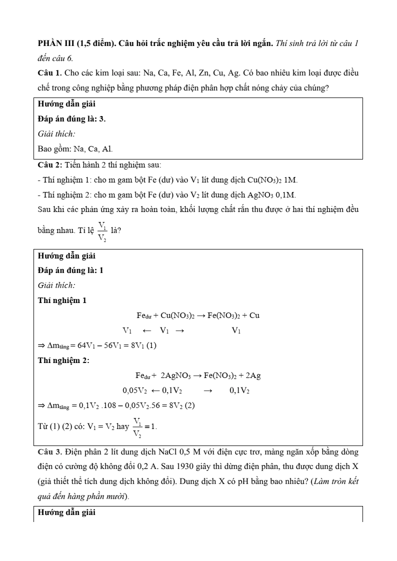 6+ Đề thi Học kì 2 Hóa học 12 Chân trời sáng tạo (cấu trúc mới, có đáp án)