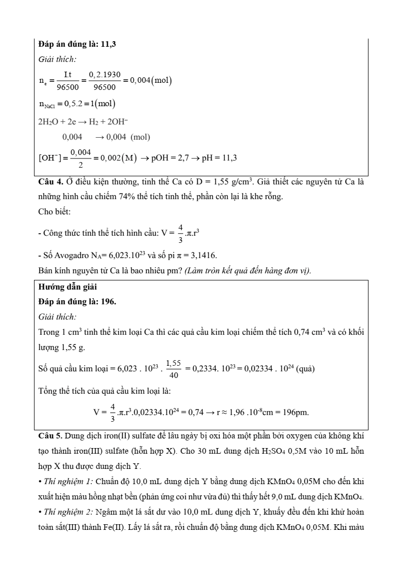 6+ Đề thi Học kì 2 Hóa học 12 Chân trời sáng tạo (cấu trúc mới, có đáp án)