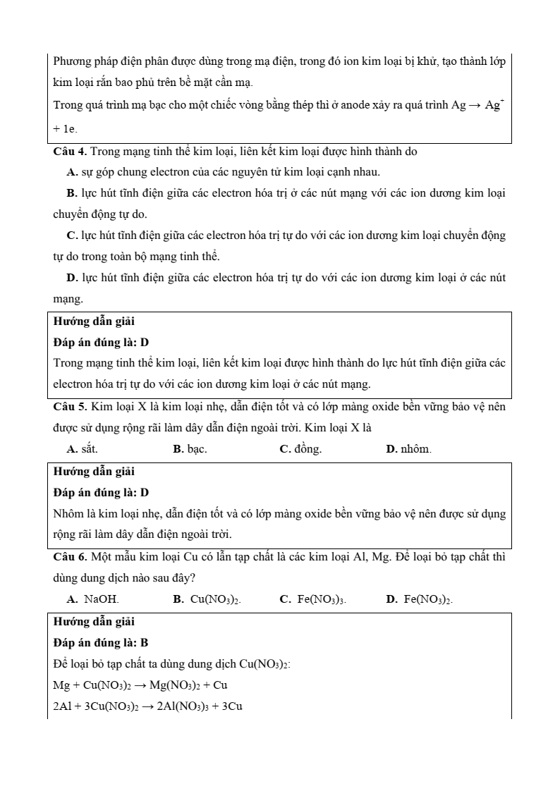 6+ Đề thi Học kì 2 Hóa học 12 Kết nối tri thức (cấu trúc mới, có đáp án)