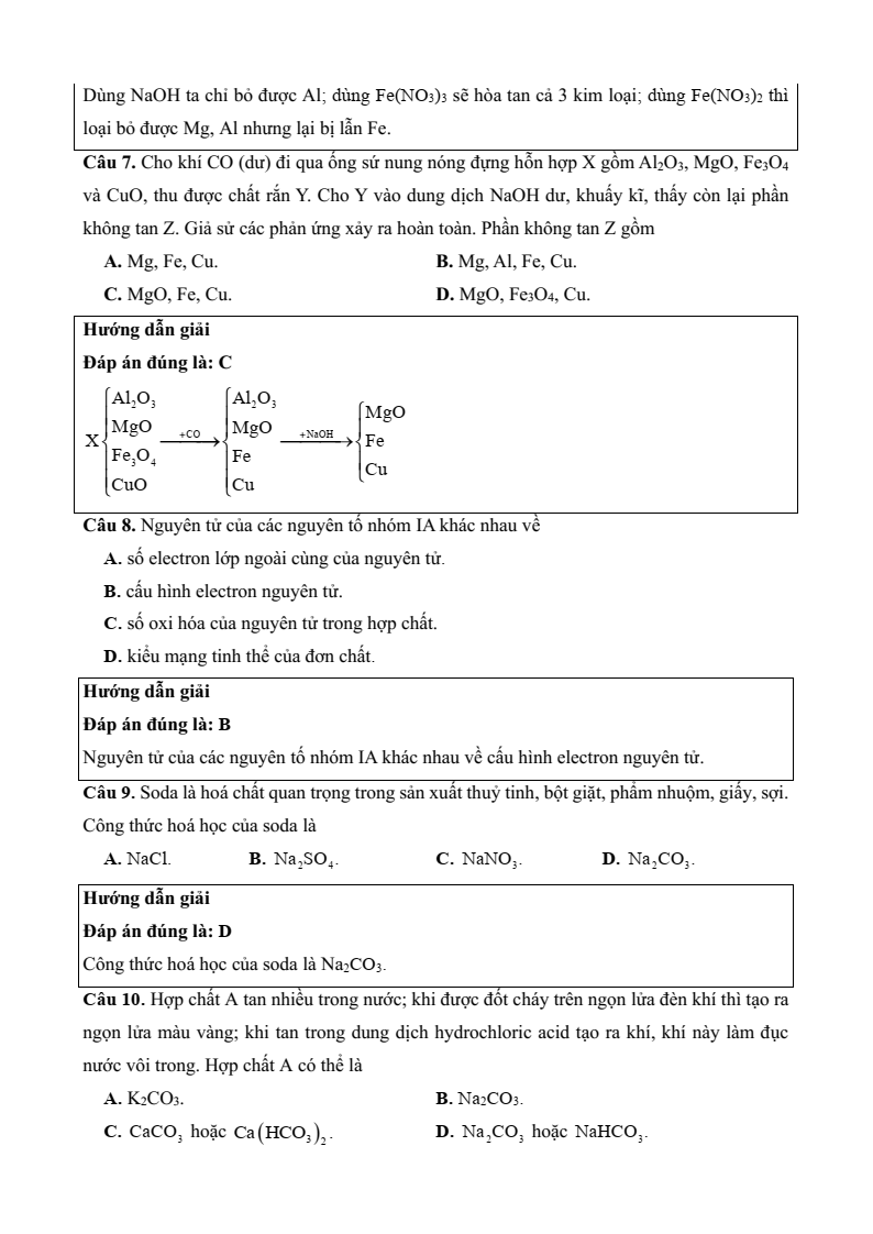 6+ Đề thi Học kì 2 Hóa học 12 Kết nối tri thức (cấu trúc mới, có đáp án)