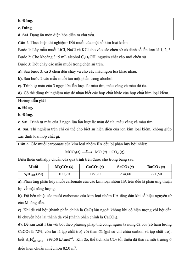 6+ Đề thi Học kì 2 Hóa học 12 Kết nối tri thức (cấu trúc mới, có đáp án)