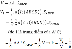 Đề thi Học kì 1 Toán lớp 12 có đáp án (Đề 1)