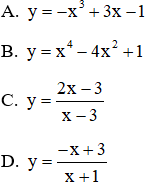 Đề thi Học kì 1 Toán 12 có đáp án (Đề 1)