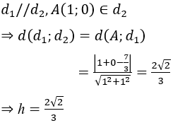 Đề thi Học kì 1 Toán lớp 12 có đáp án (Đề 1)