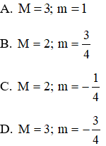 Đề thi Học kì 1 Toán 12 có đáp án (Đề 4)