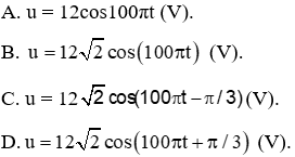 Đề thi Học kì 1 Vật Lí 12 có đáp án (Đề 1)