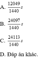 Đề thi Học kì 1 Vật Lí 12 có đáp án (Đề 1)